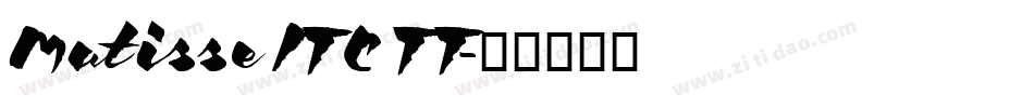 Matisse ITC TT字体转换